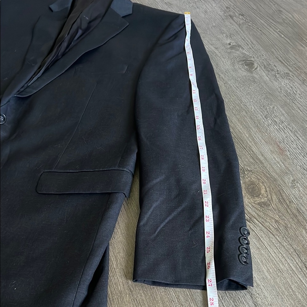 Calvin Klein Classic wool Black Men's Blazer 44L - Picture 3 of 9